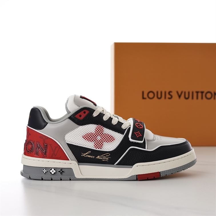 LOUIS VUITTON LV TRAINER SNEAKER RED - LVS182