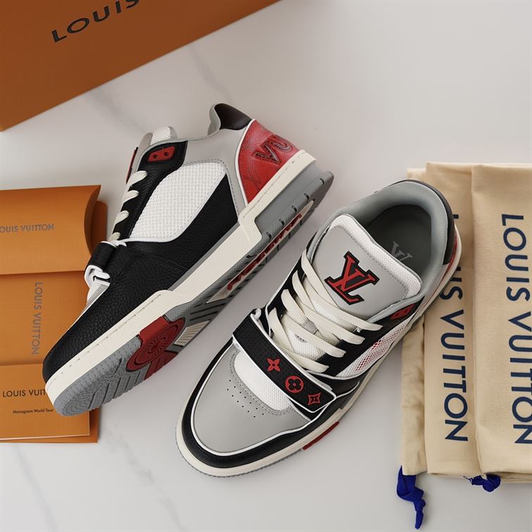 LOUIS VUITTON LV TRAINER SNEAKER RED - LVS182