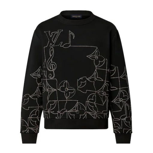 LOUIS VUITTON MUSIC LINE EMBROIDERED CREWNECK - LVH031
