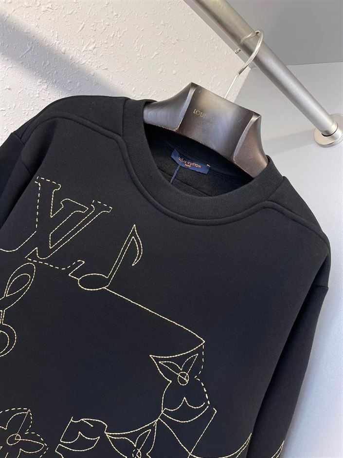 LOUIS VUITTON MUSIC LINE EMBROIDERED CREWNECK - LVH031