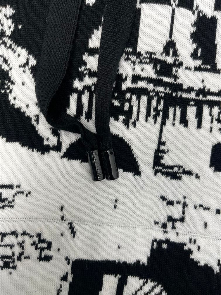 LOUIS VUITTON PARISIAN COLLAGE JACQUARD HOODIE - LH060