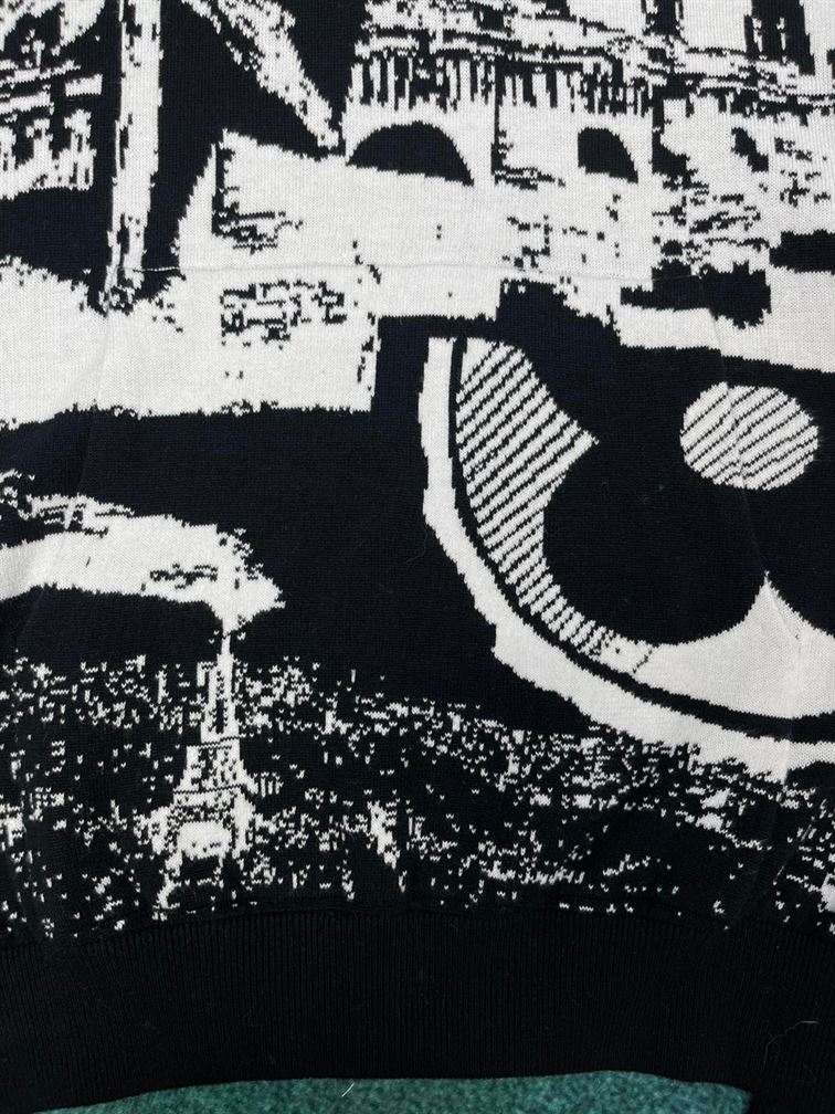 LOUIS VUITTON PARISIAN COLLAGE JACQUARD HOODIE - LH060