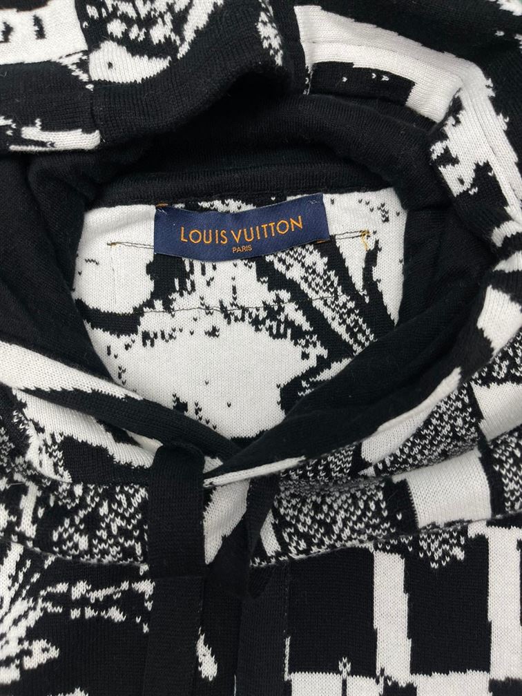 LOUIS VUITTON PARISIAN COLLAGE JACQUARD HOODIE - LH060
