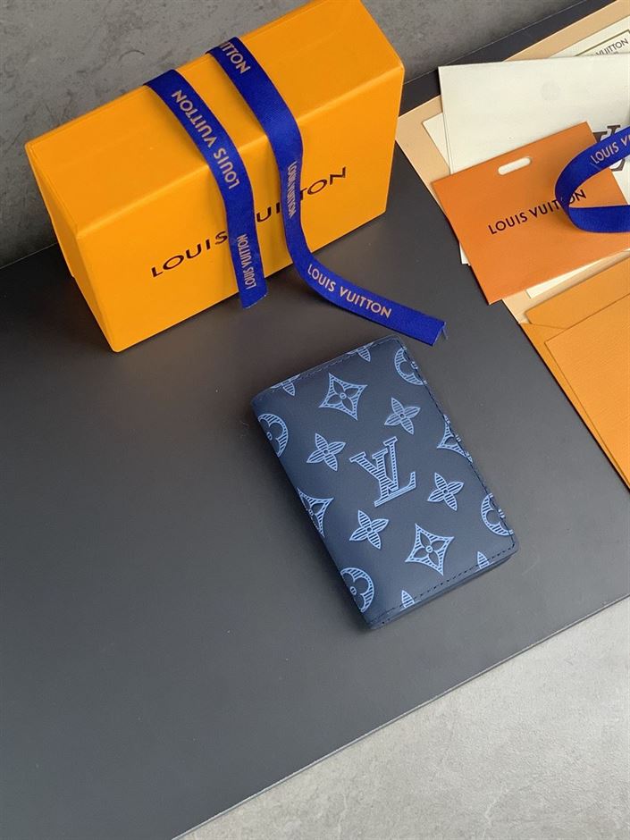 LOUIS VUITTON POCKET ORGANIZER BLUE