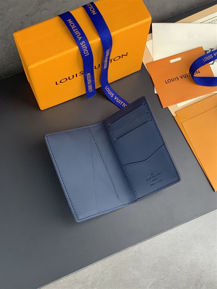 LOUIS VUITTON POCKET ORGANIZER BLUE