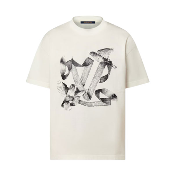 LOUIS VUITTON PRINTED COTTON T-SHIRT - LVTS063