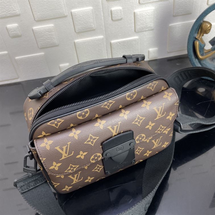 LOUIS VUITTON S LOCK MESSENGER MONOGRAM MACASSAR - LVB046