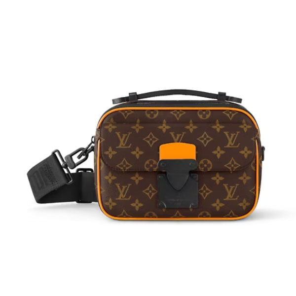 LOUIS VUITTON S LOCK MESSENGER MONOGRAM MACASSAR - LVB056