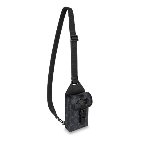 LOUIS VUITTON SAUMUR SLINGBAG MONOGRAM ECLIPSE COATED CANVAS - LVB010