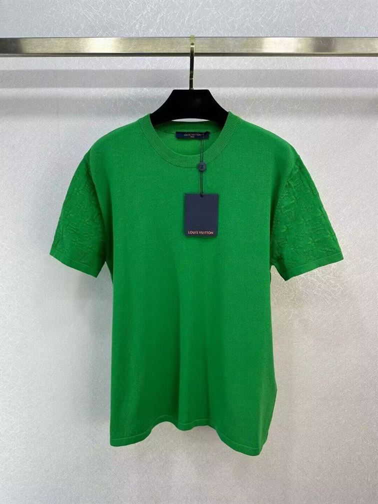 LOUIS VUITTON SHORT-SLEEVED SIGNATURE CREWNECK - LVTS070