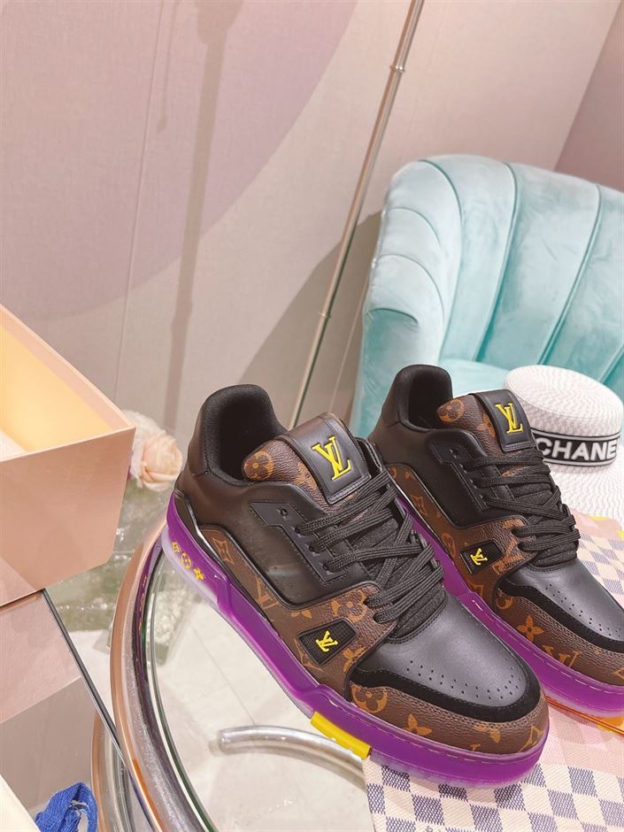 LOUIS VUITTON TRAINER MONOGRAM PURPLE - LVS130