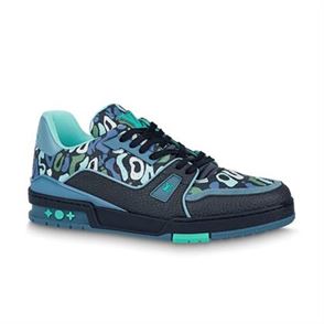 LOUIS VUITTON TRAINER SNEAKER IN MARINE - LVS144