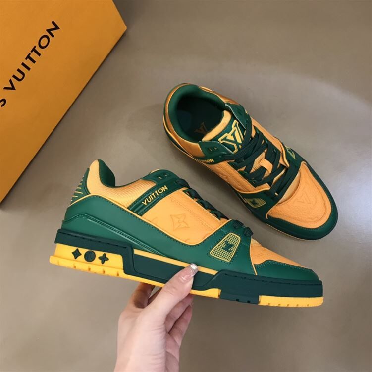 LOUIS VUITTON TRAINER VIRGIL ABLOH SNEAKERS IN GREEN - LVS049