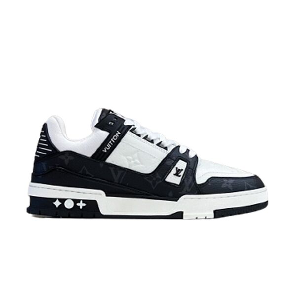 LOUIS VUITTON TRAINER WHITE BLACK WHITE - LVS018
