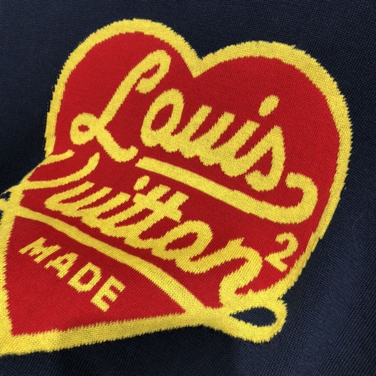 LOUIS VUITTON X NIGO INTARSIA JACQUARD HEART CREWNECK - LVTS049