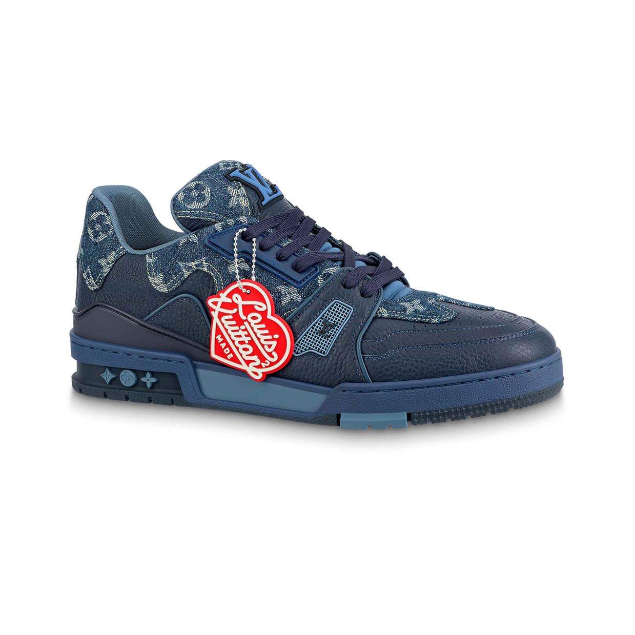 LOUIS VUITTON X NIGO TRAINER SNEAKERS IN BLUE - LVS005