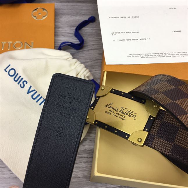LV DAMIER EBENE NEO TRUNK 40MM REVERSIBLE BELT - LBE066