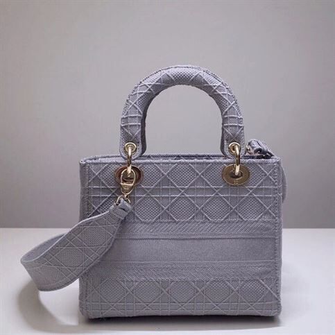 MEDIUM LADY D-LITE GREY BAG