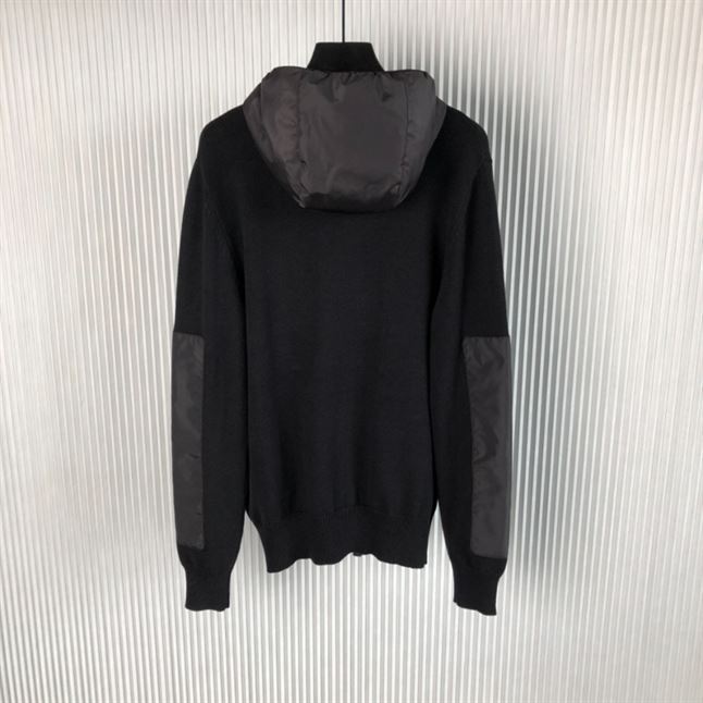 MONCLER HOODED WOOL CARDIGAN - MC041