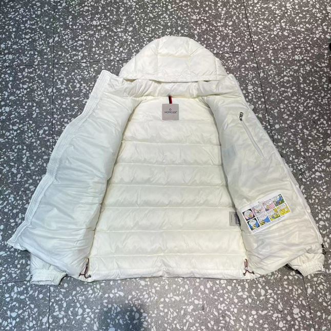 MONCLER WHITE DOWN SAULX PUFFER JACKET - MC026
