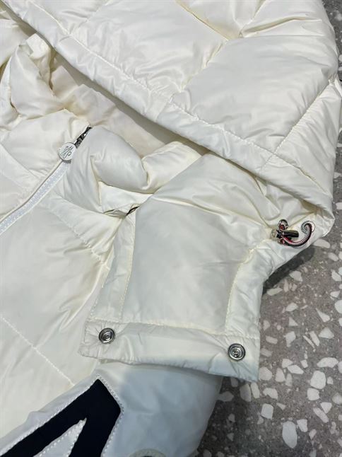 MONCLER WHITE DOWN SAULX PUFFER JACKET - MC026