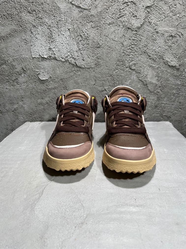 OFF-WHITE SPONGE MID-TOP SNEAKERS BROWN BEIGE - OFW041