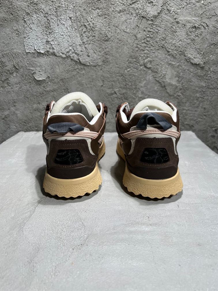 OFF-WHITE SPONGE MID-TOP SNEAKERS BROWN BEIGE - OFW041