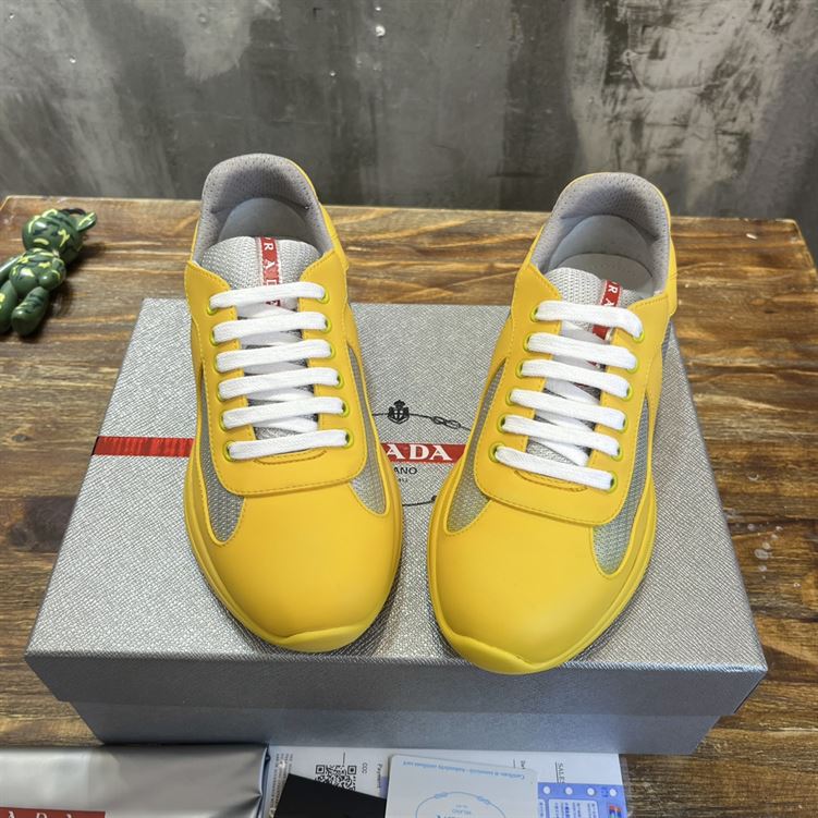 PRADA AMERICA'S CUP SOFT RUBBER AND BIKE FABRIC SNEAKERS - PRS041