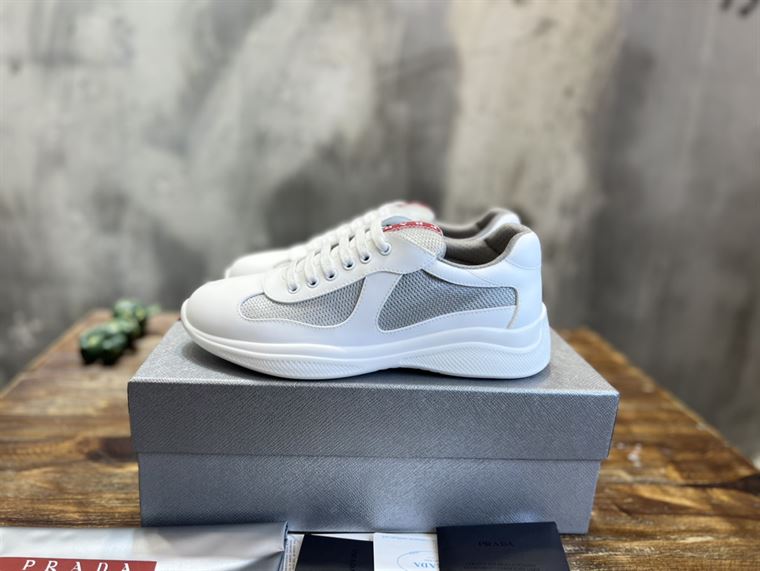 PRADA AMERICA'S CUP SOFT RUBBER AND BIKE FABRIC SNEAKERS - PRS042