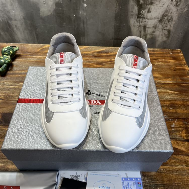 PRADA AMERICA'S CUP SOFT RUBBER AND BIKE FABRIC SNEAKERS - PRS042