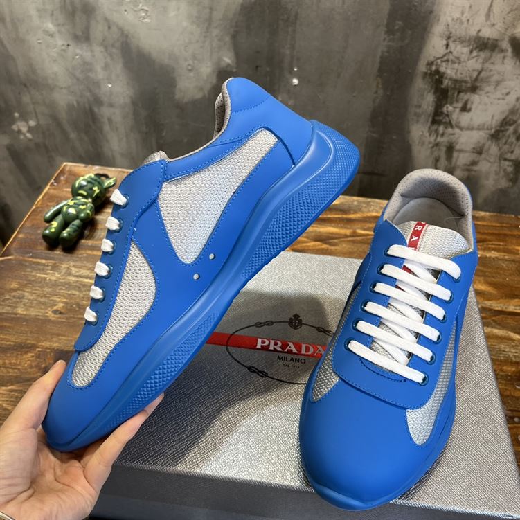 PRADA AMERICA'S CUP SOFT RUBBER AND BIKE FABRIC SNEAKERS - PRS043