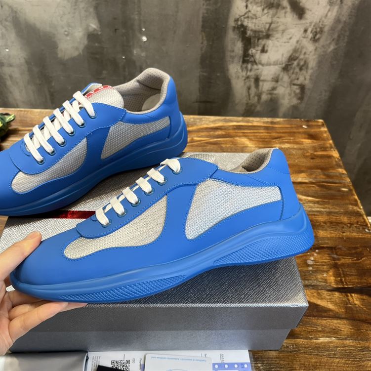 PRADA AMERICA'S CUP SOFT RUBBER AND BIKE FABRIC SNEAKERS - PRS043