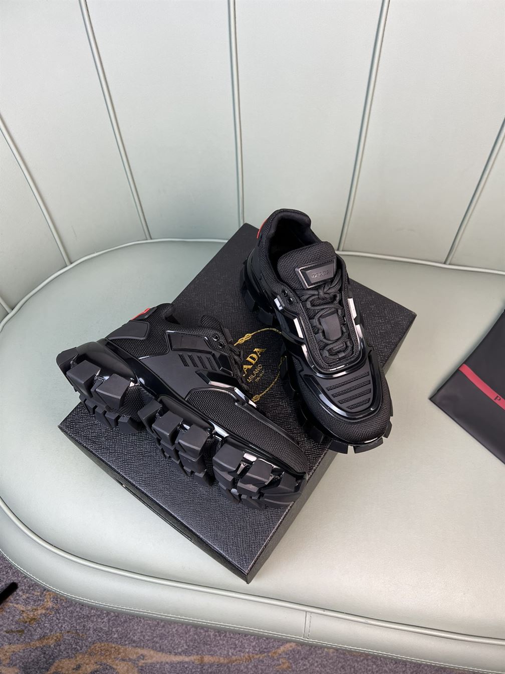PRADA CLOUDBUST THUNDER TECHNICAL FABRIC SNEAKERS - PRS004