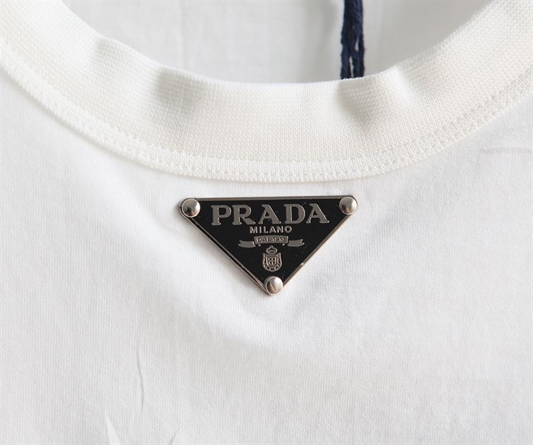 PRADA COTTON T-SHIRT WHITE - PT002