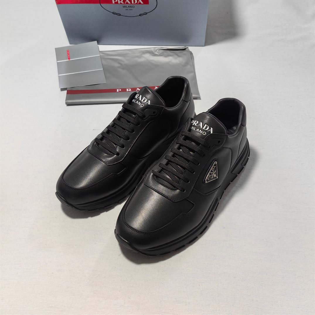 PRADA LEATHER SNEAKERS - PRS072