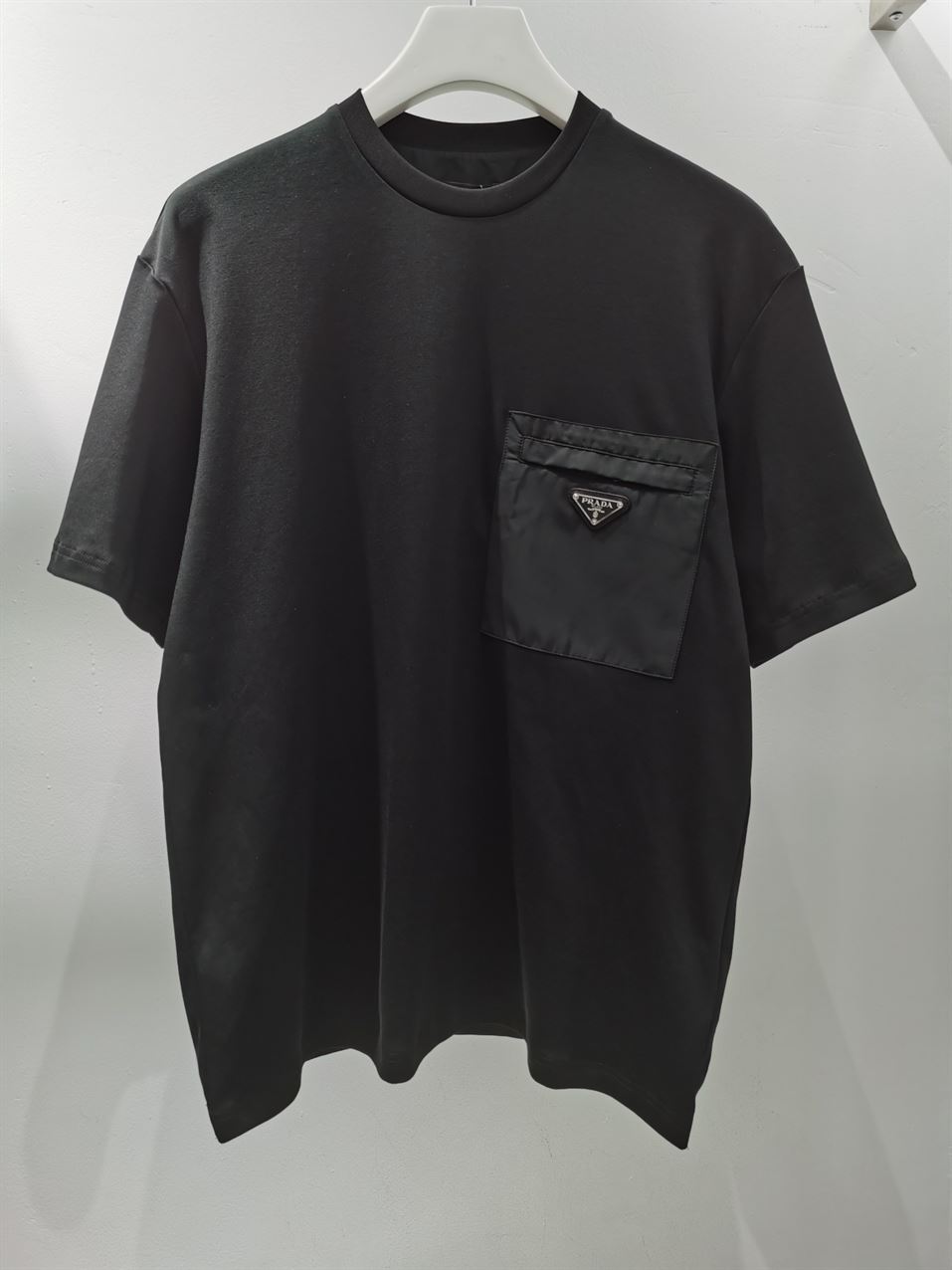 PRADA RE-NYLON AND JERSEY T-SHIRT - PT007