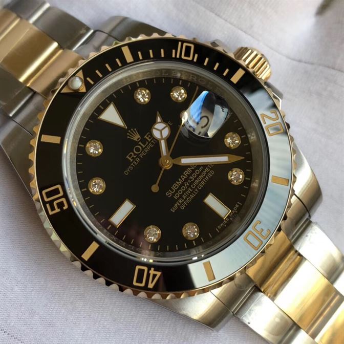 ROLEX SUBMARINER DATE BLACK DIAL 41MM WATCH