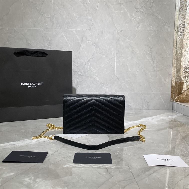 YSL CASSANDRE MATELASSÉ CHAIN WALLET