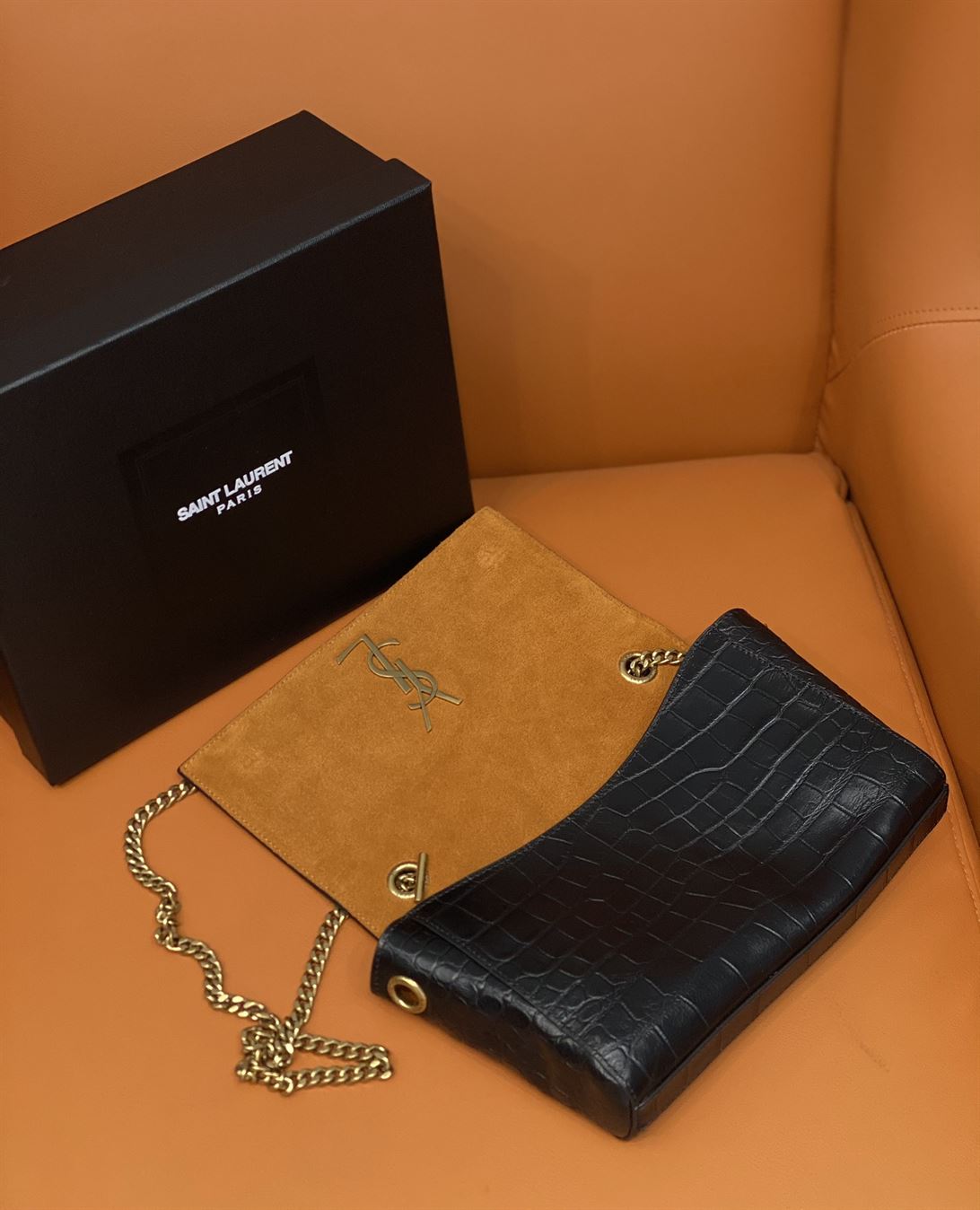 YSL KATE MEDIUM REVERSIBLE CHAIN BAG