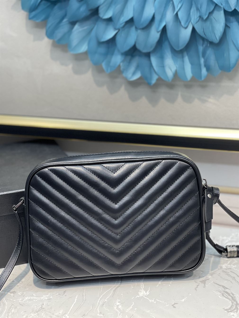 YSL LOU CAMERA BAG IN QUILTED LEATHER