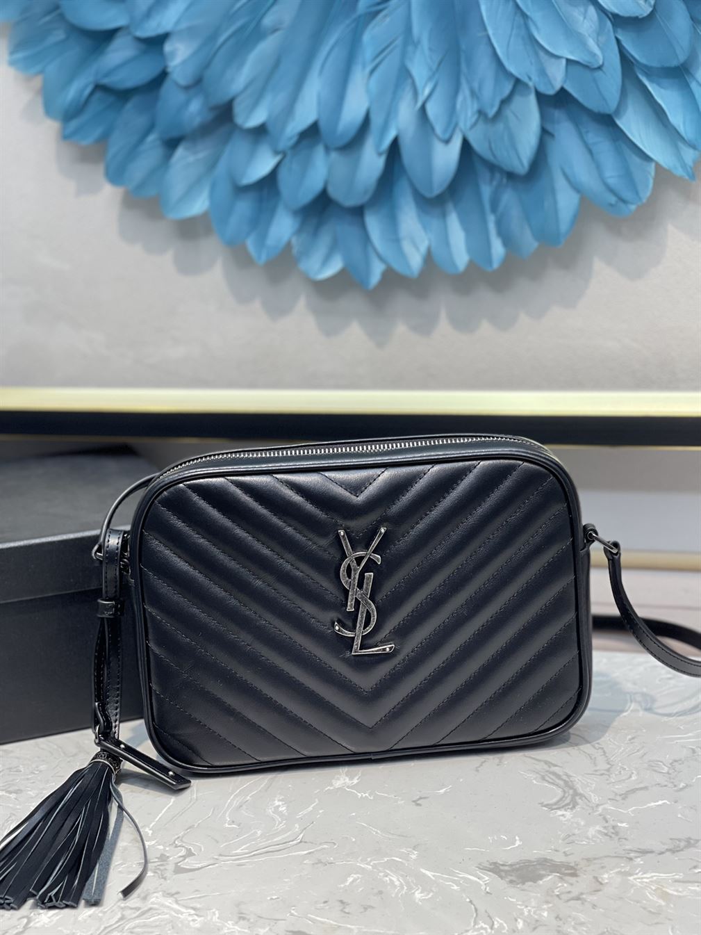 YSL LOU CAMERA BAG IN QUILTED LEATHER