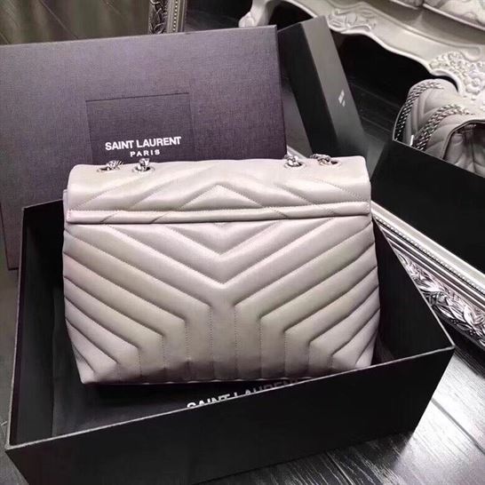 YSL LOULOU WHITE BAG