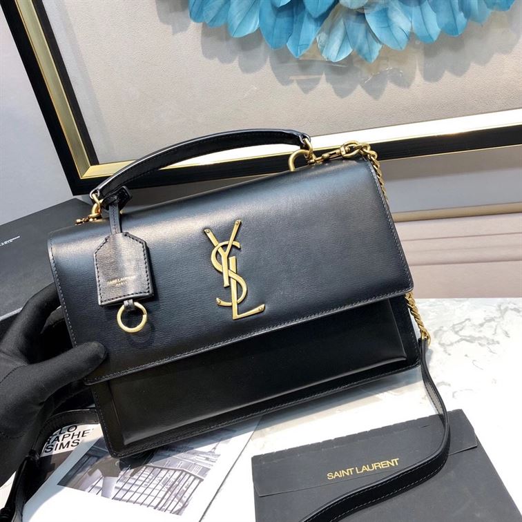 YSL MEDIUM SUNSET BLACK BAG