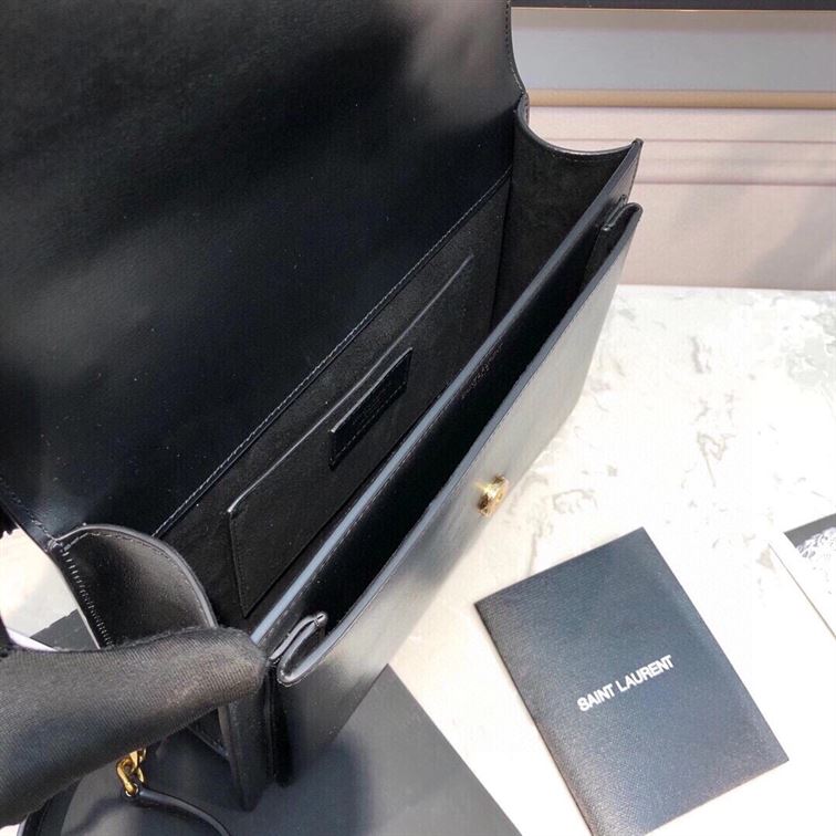 YSL MEDIUM SUNSET BLACK BAG