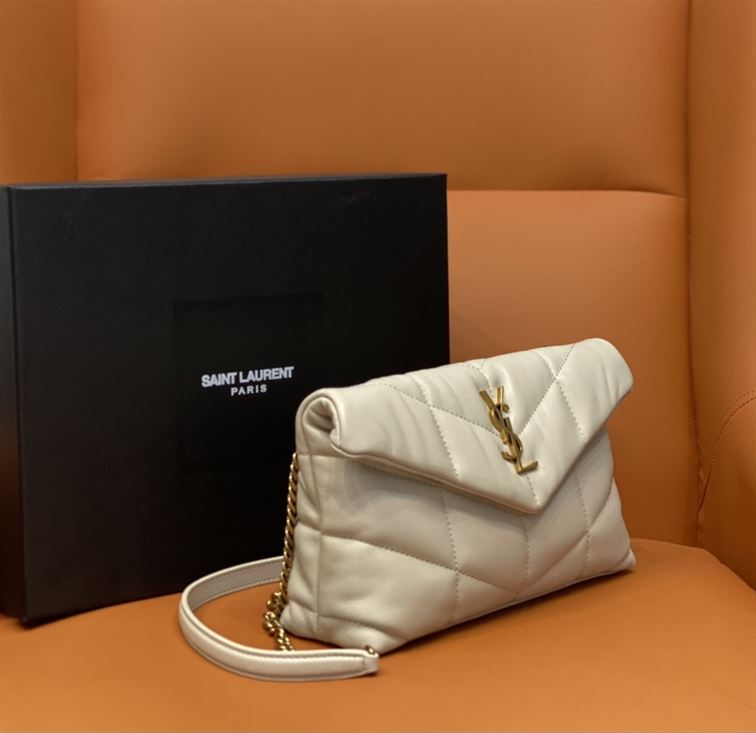 YSL PUFFER TOY BAG IN QUILTED LAMBSKIN