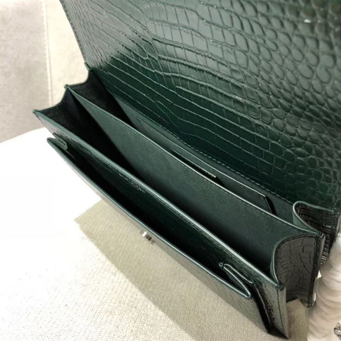 YSL SUNSET MOSS GREEN BAG