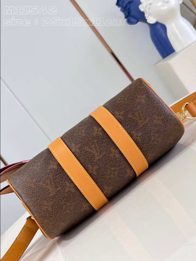 Louis Vuitton Keepall Bandoulière 25 Bag Gold - LW130