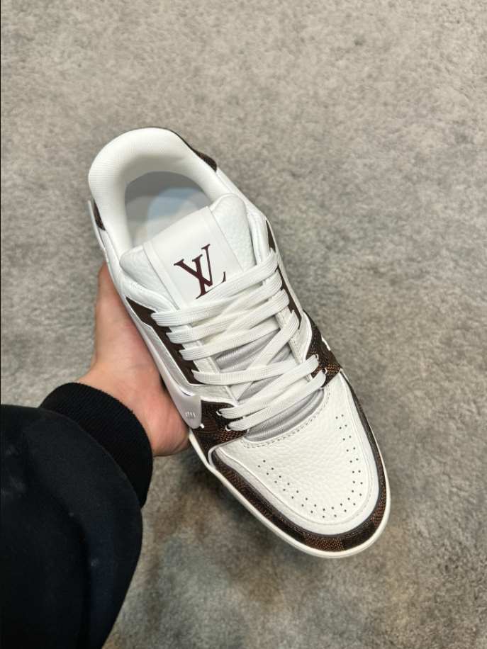 Louis Vuitton Trainer Damier White Brown Sneaker