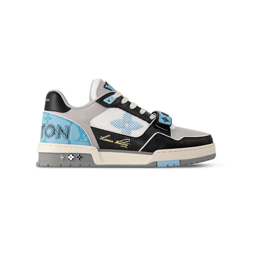 Louis Vuitton Trainer Blue Grey Black Sneaker