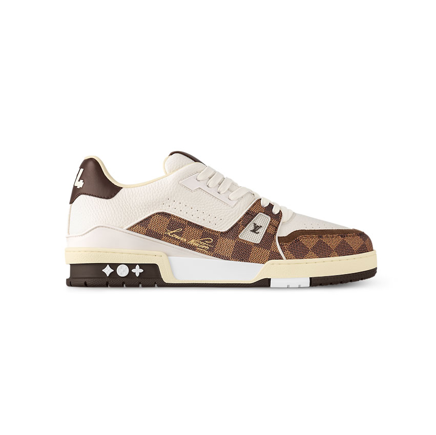 Louis Vuitton Trainer Damier White Brown Sneaker